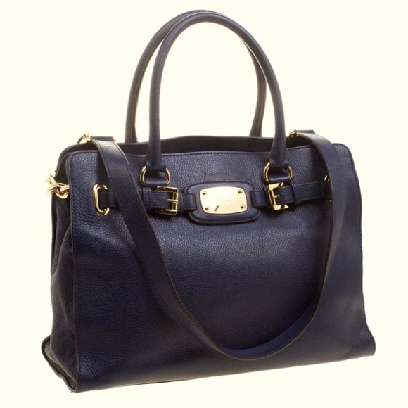Michael Kors Hamilton Large Pebble Grain Black Leather EW Tote Retail $3… - Picture 12 of 13